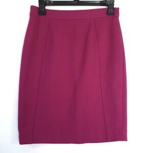 Halogen Pencil Skirt Womens 2P‎ Petite Magenta Career Office Lined Fitted Purple